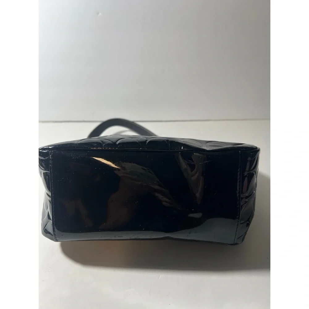 Coach Black Patent Leather Shoulder Bag - Picture 3 of 11